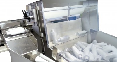 Bottle unscramblers for pharmaceutical containers